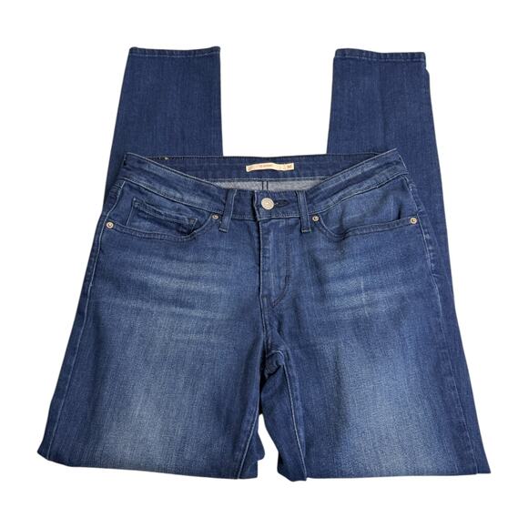 Levi's 711 Skinny Jeans Womens Size 30 Denim Blue 5-Pocket Design Mid Rise - Picture 5 of 8